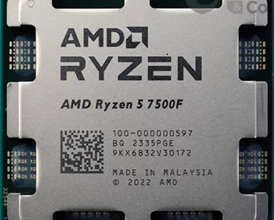 AMD Ryzen 5 7500F face avant