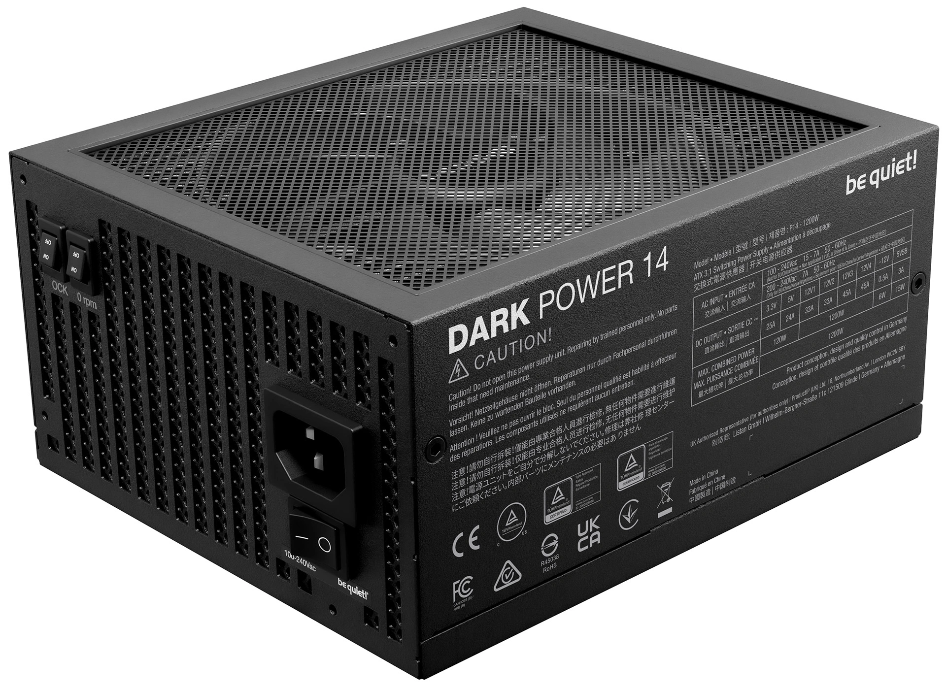 Bequiet Dark Power 14 Arriere