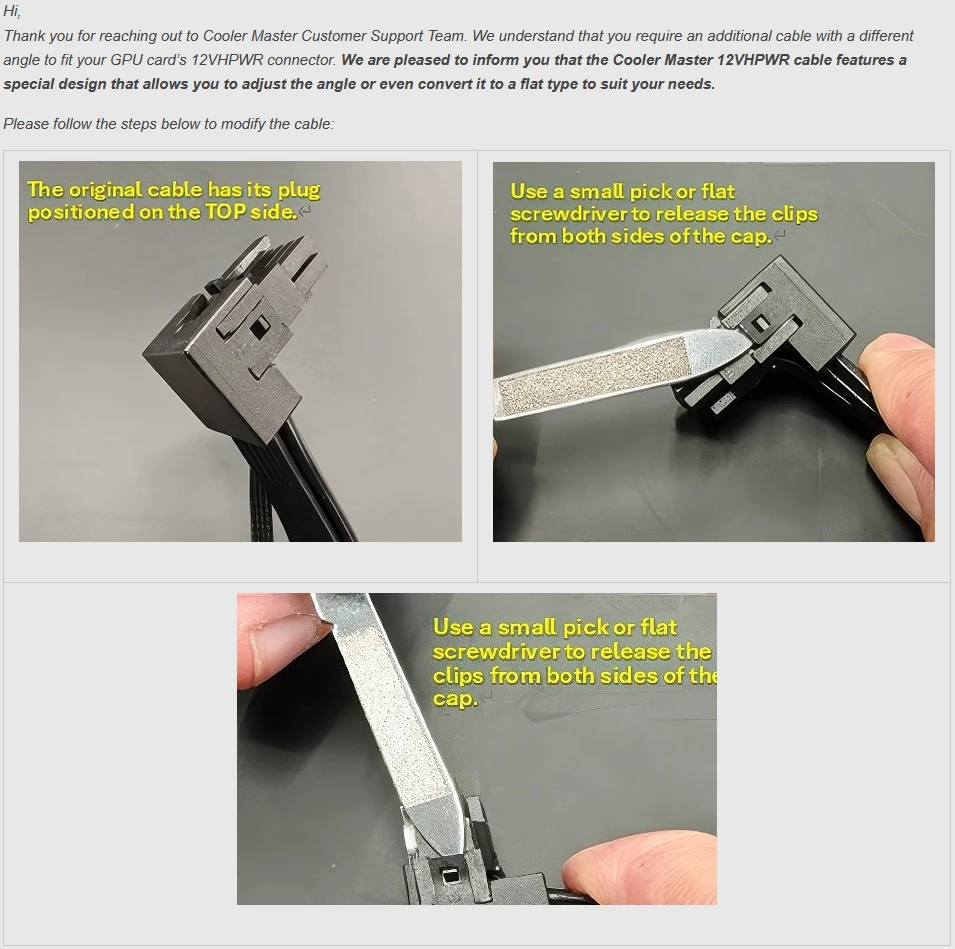 Cooler Master Sav Connecteu 90 Modification