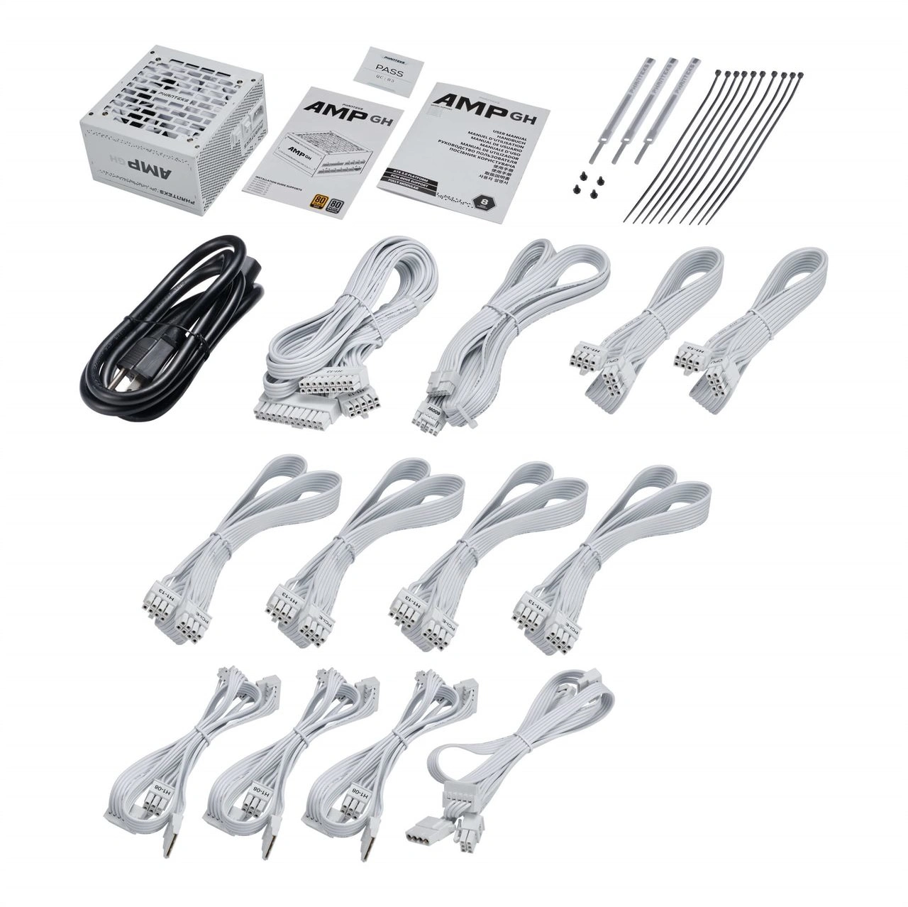 Phanteks Amp Gh White Cablage Bundle