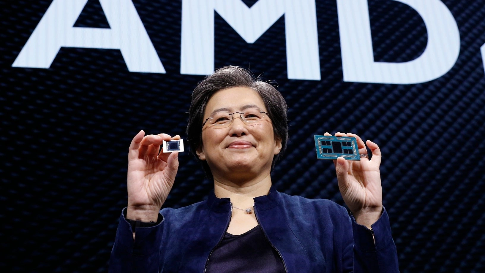 Amd Lisa Su Avec 2 Cpu