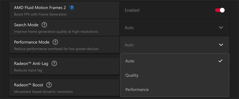 Afmf 2 Performance Mode