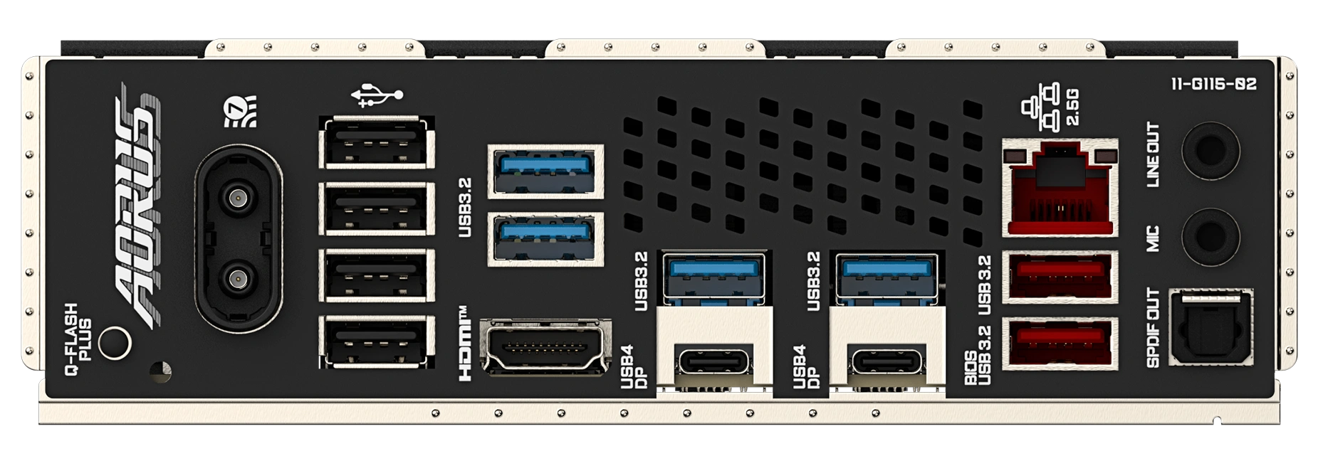 Gigabyte B650e Aorus Pro X Usb4 Backpanel2