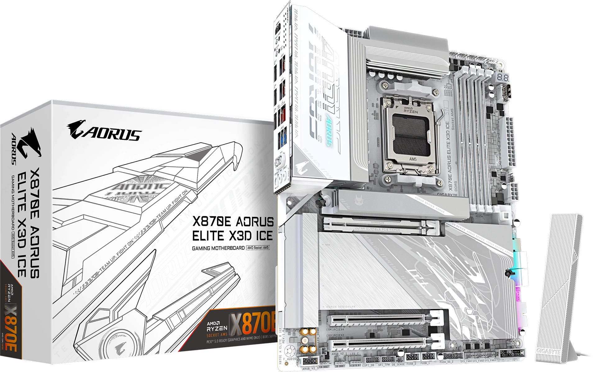 X870e Aorus Elite X3d Ice 1