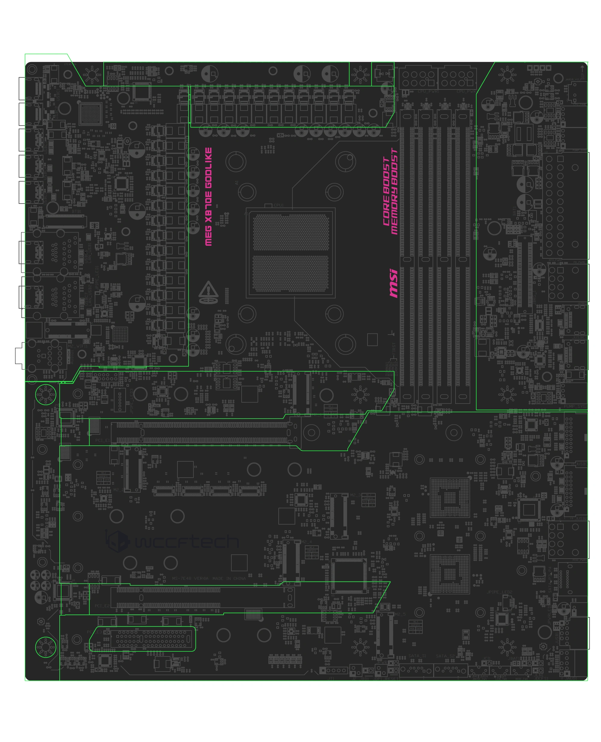 Msi X870e Meg Godlike Pcb Schema