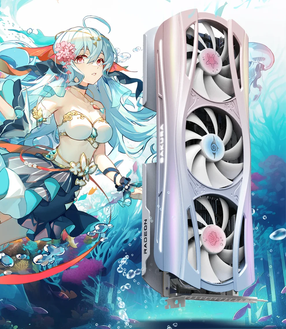 Yeston Rx 9070 Xt Sakura Atlantis