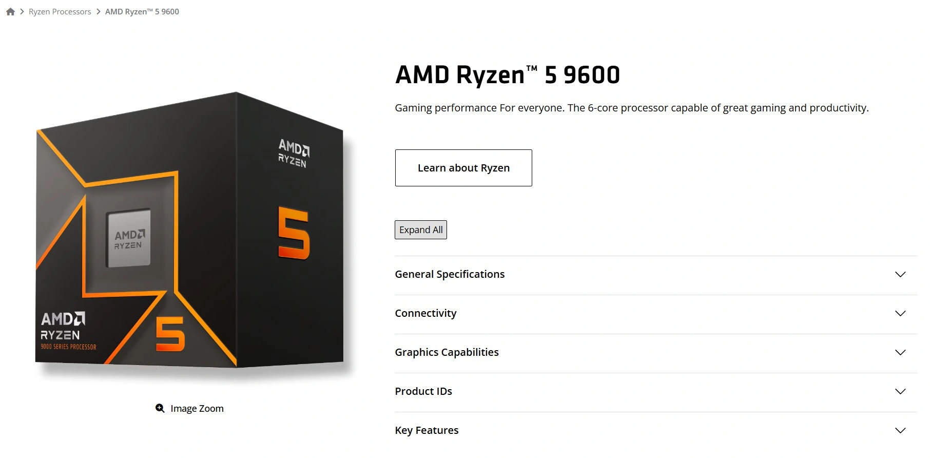 Amd Ryzen5 9600 Site Officiel