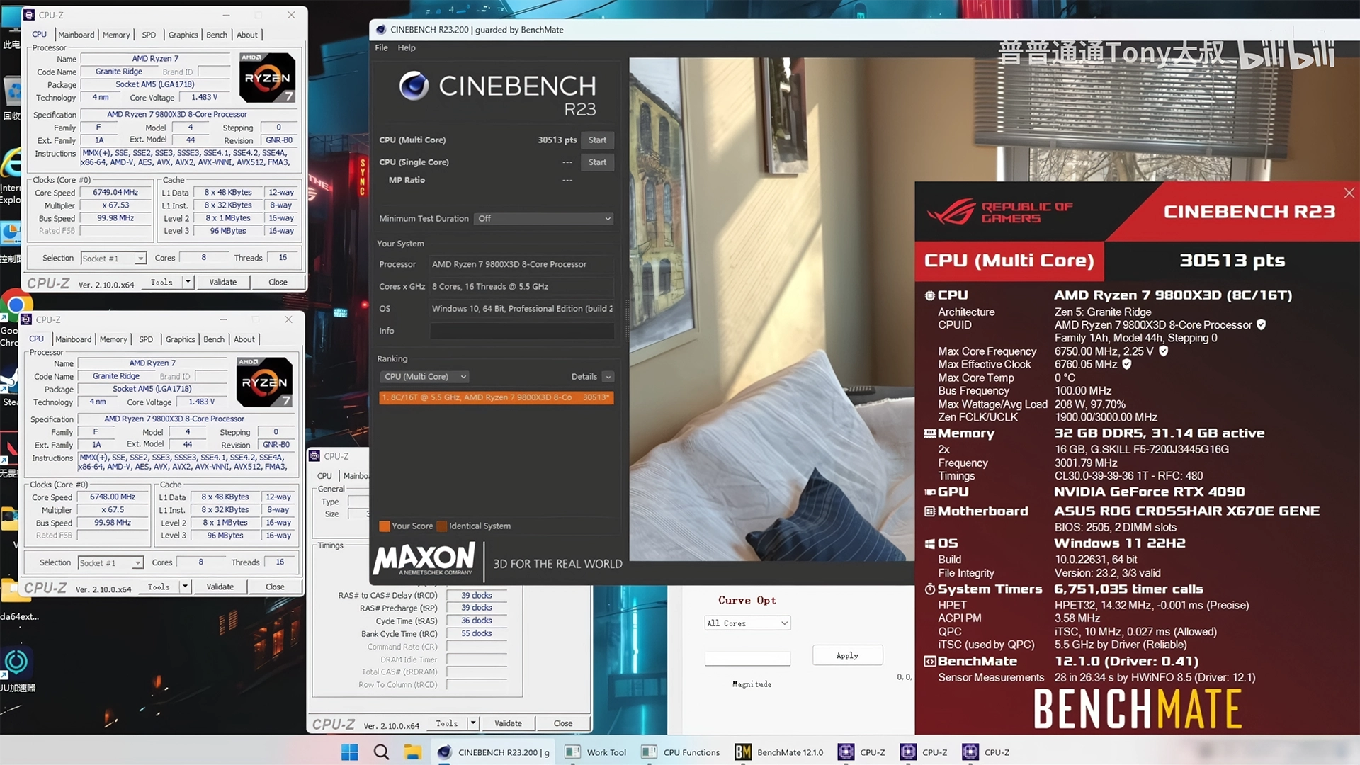 Ryzen 7 9800x3d Ln2 Asus Cinebench