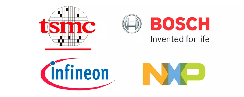 Logos Tsmc Infineon Bosch Nxp