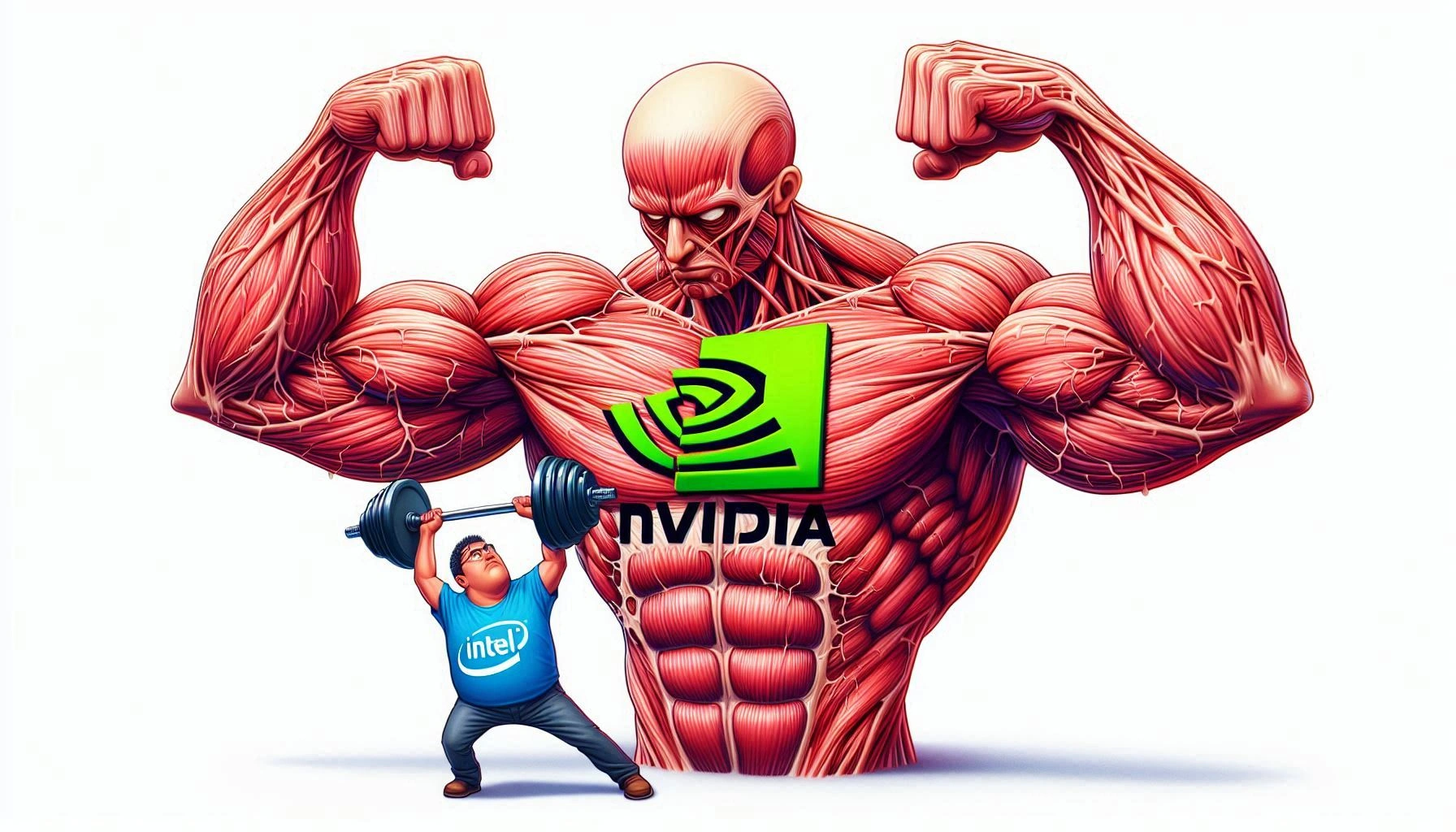 Nvidia Fort Intel Faible