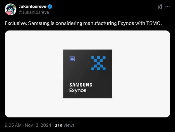 Samsung Tsmc Twitter Jukanlosreve Leaker 2024