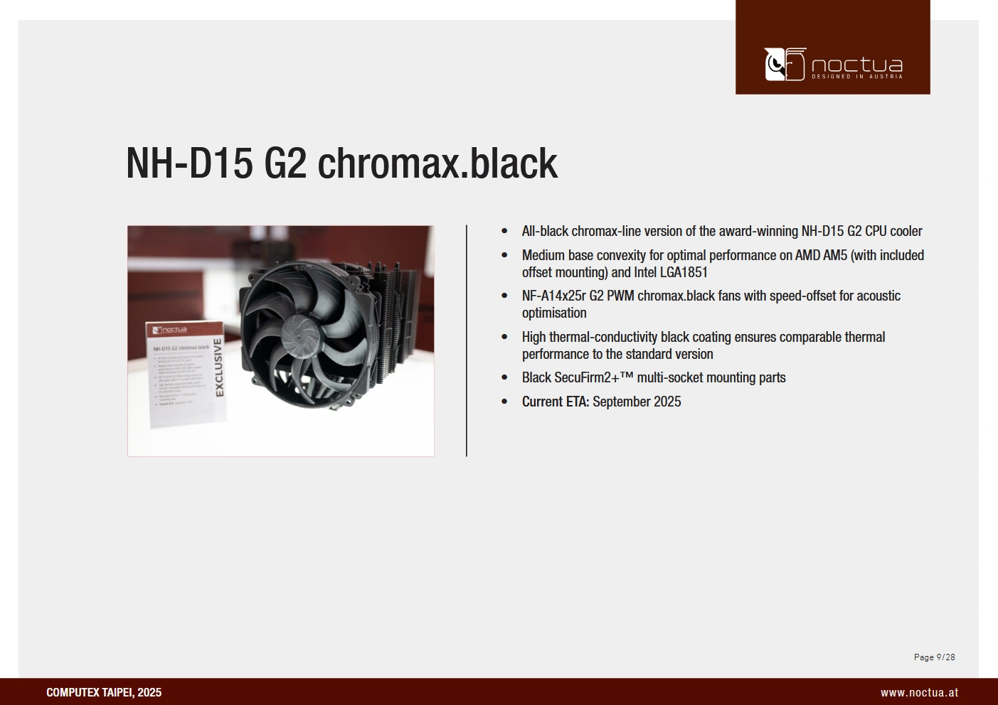 Noctua Chromax Black Computex 2025 2