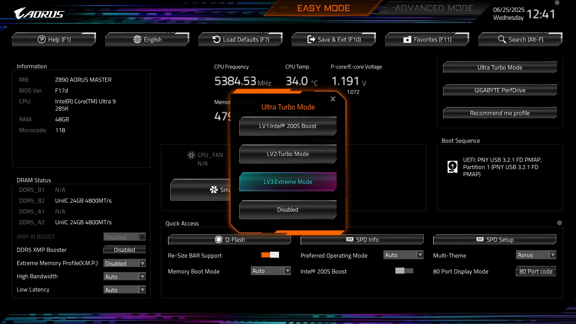 Gigabyte Z890 Overclocking Ipo Bios