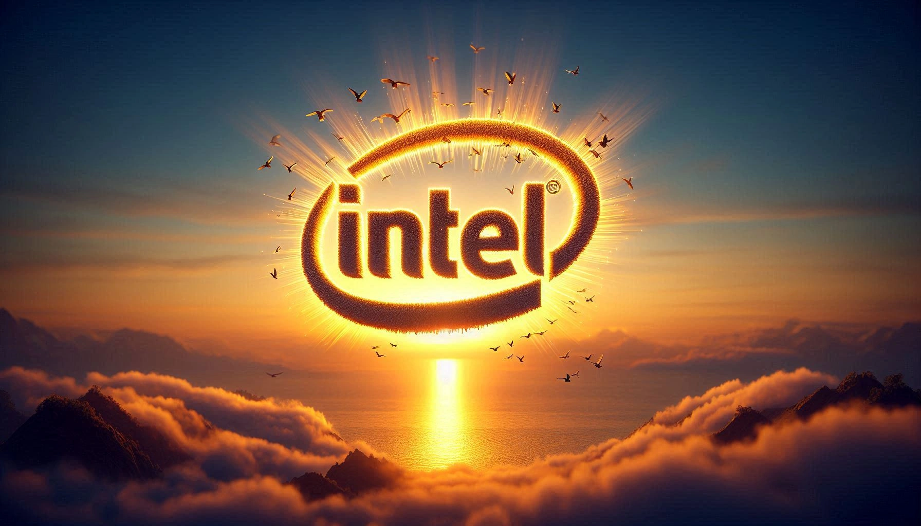 Intel Logo Sunrise Ia