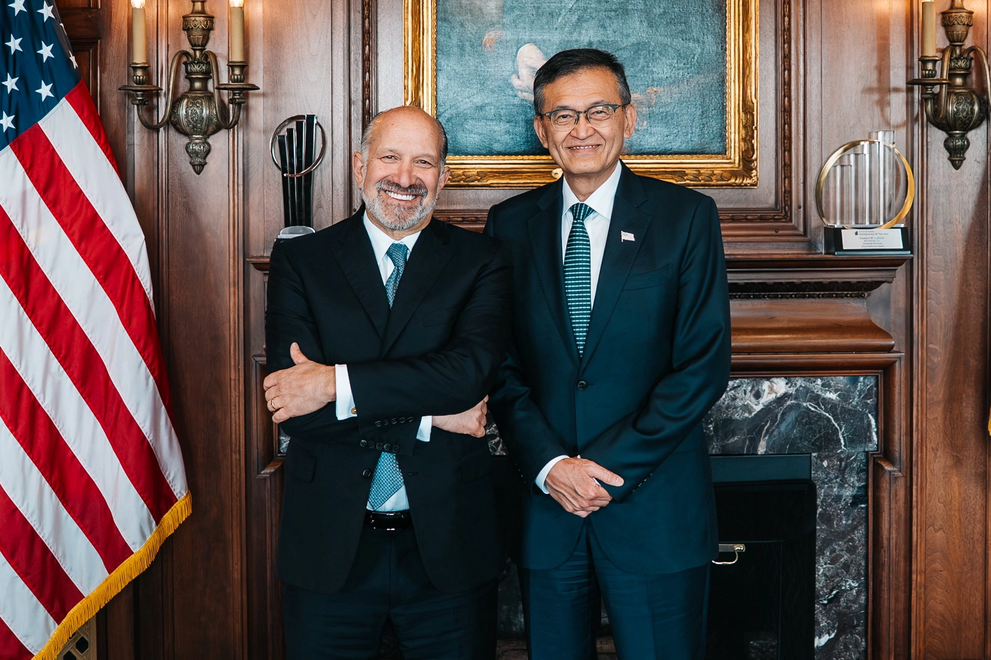 Intel Usa Lip Bu Tan Howard Lutnick
