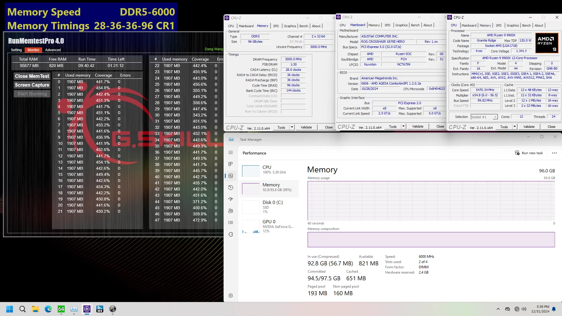 Gskill Ddr5 2x48 Cl28 Expo