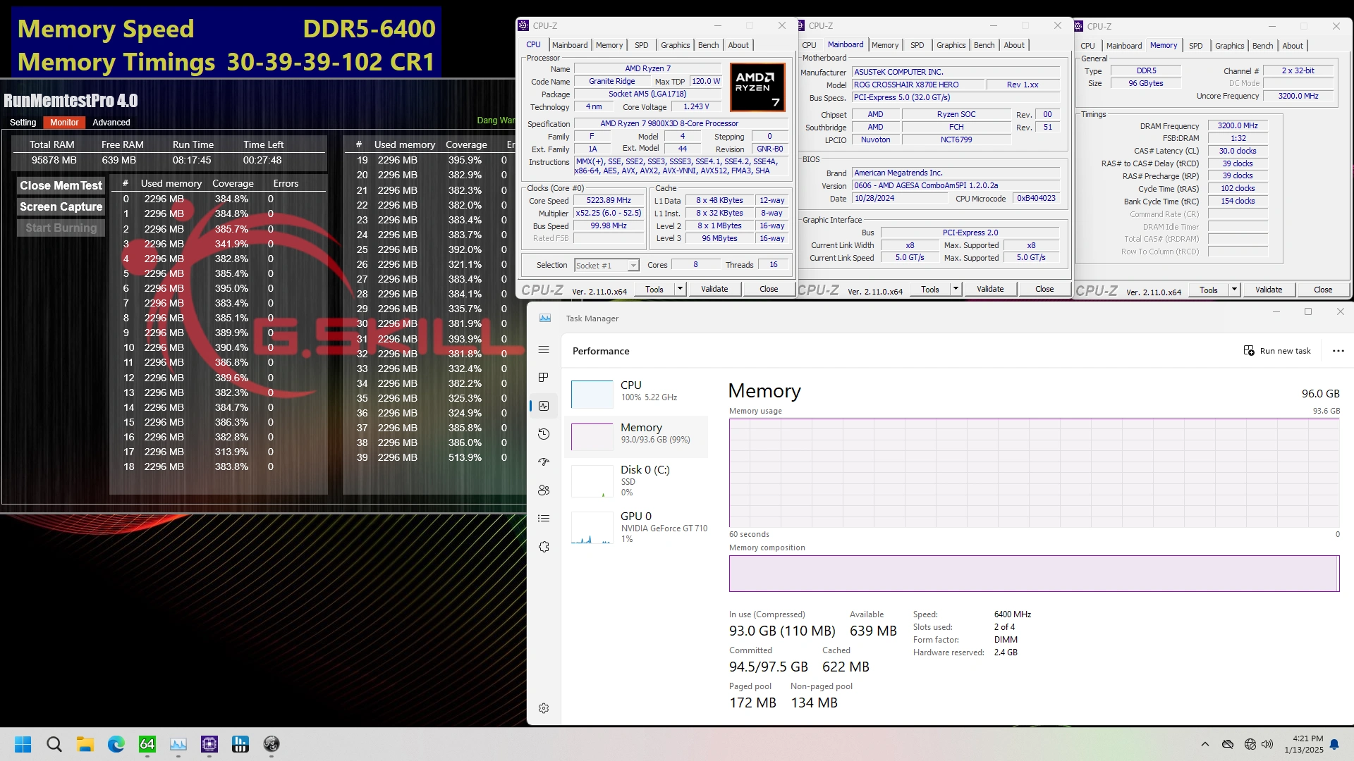 Gskill Ddr5 6400 C30 48gbx2 Amd Screenshot