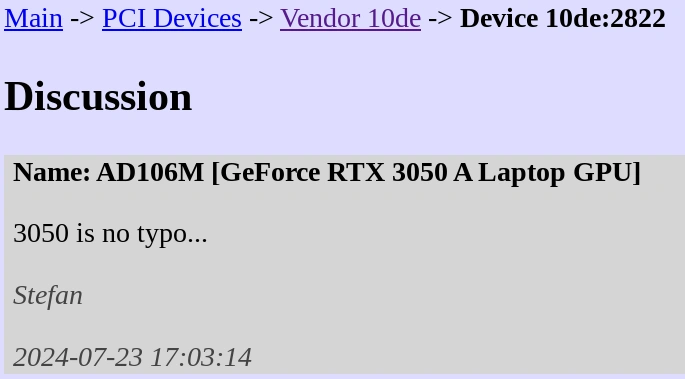 Rtx 3050 A Mobile Pci Id