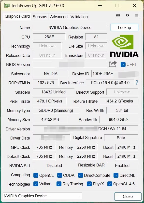 Rtx Titan Ada Prototype Gpuz