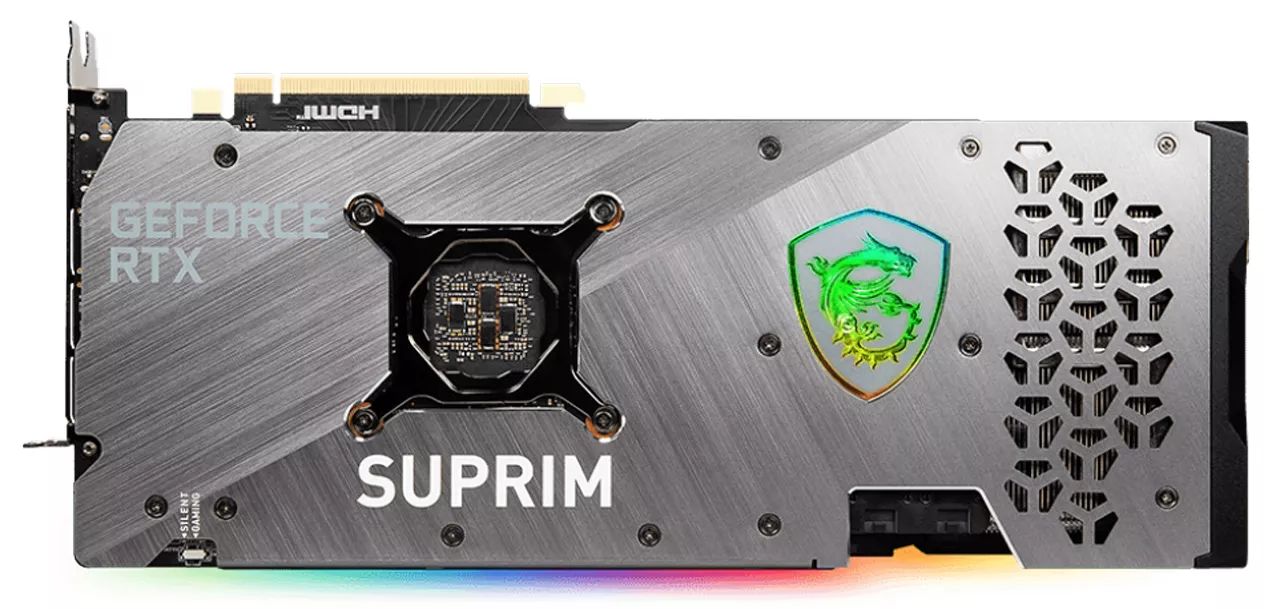 Msi Geforce Rtx3060 Ti Suprim Super 3x Backplate