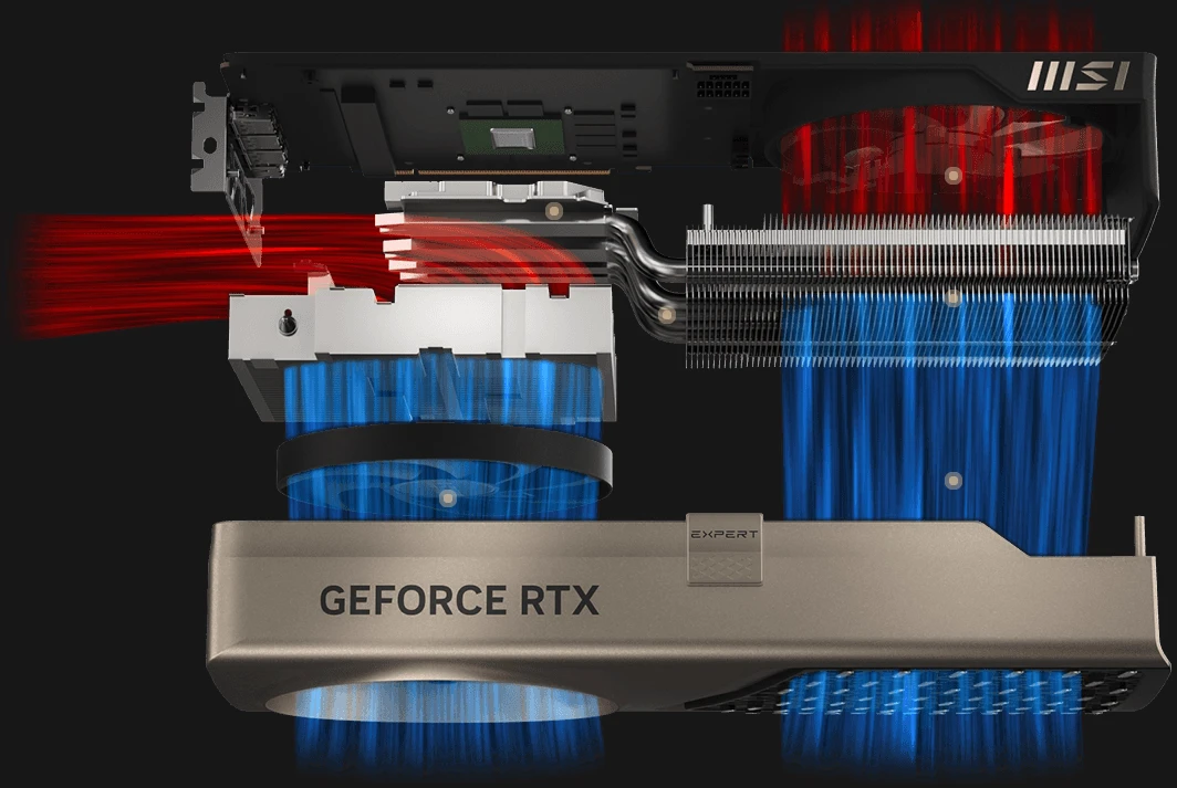 Msi Rtx 5070 Ti Expert Oc Ventilation