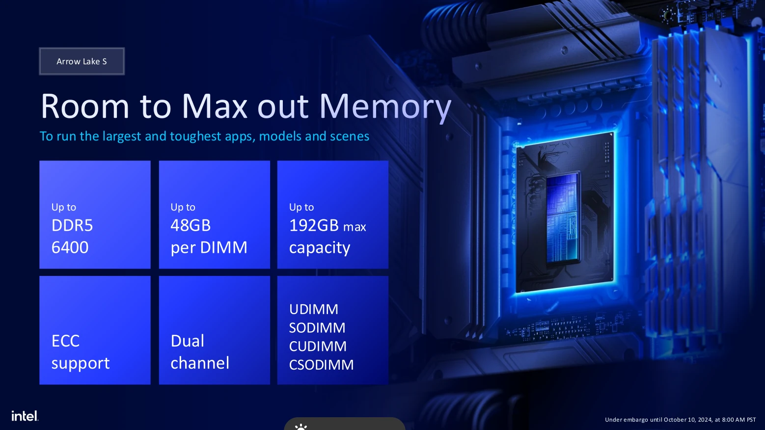 Intel Core Ultra 200s Memory