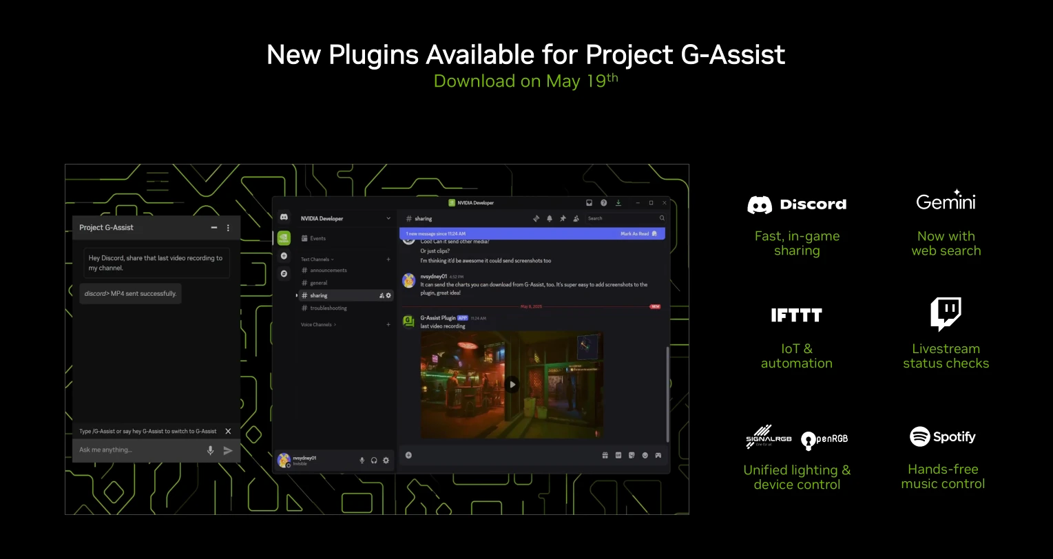 Nvidia G Assist New Plugin 2025