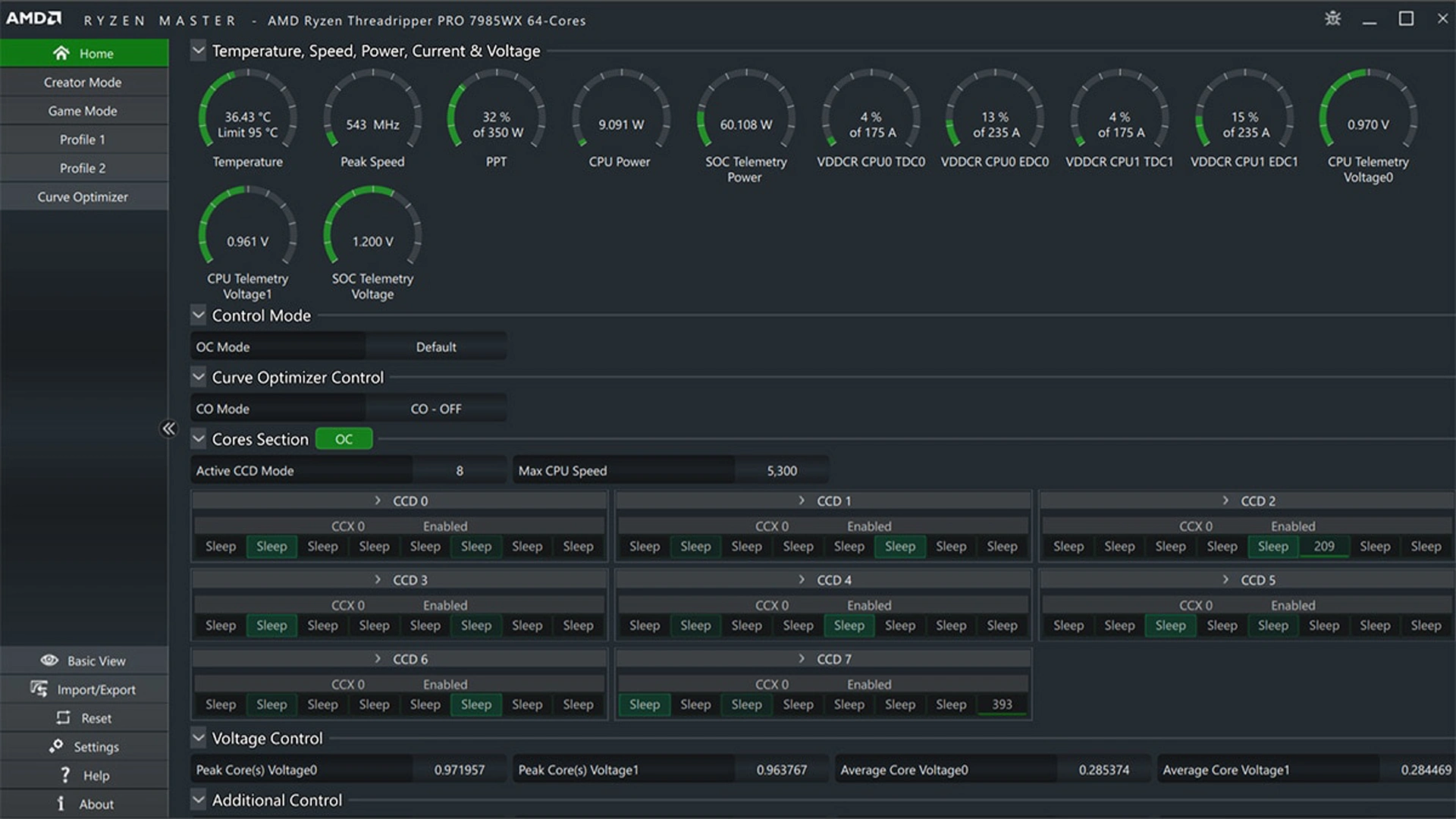 Amd Ryzen Master Screenshot