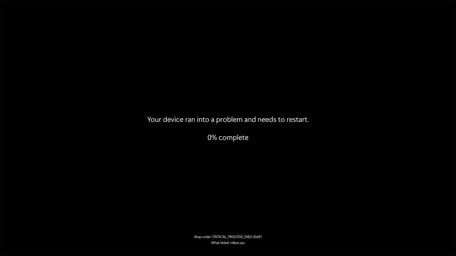 Windows Black Screen Of Death