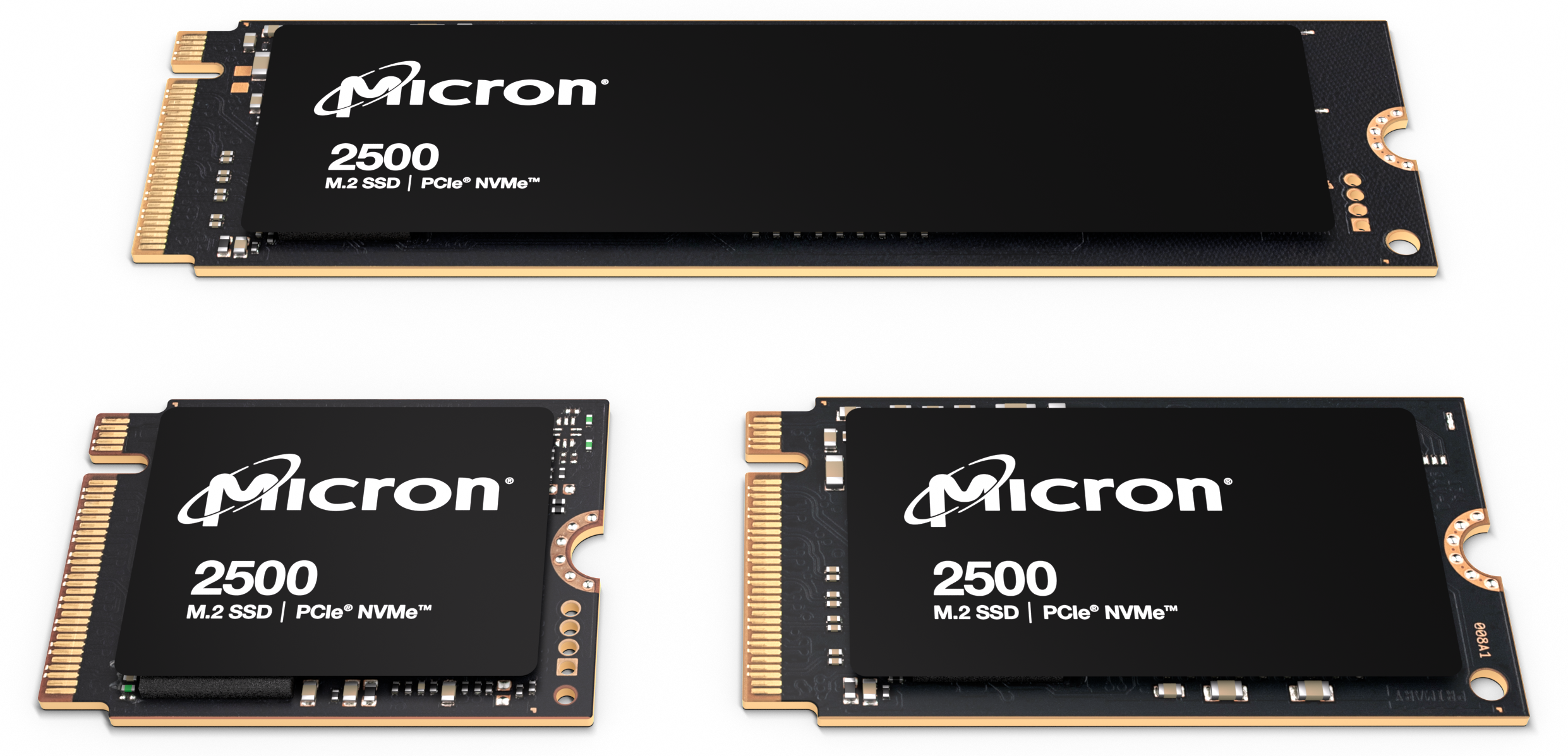 Micron SSD 2500 различных форматов