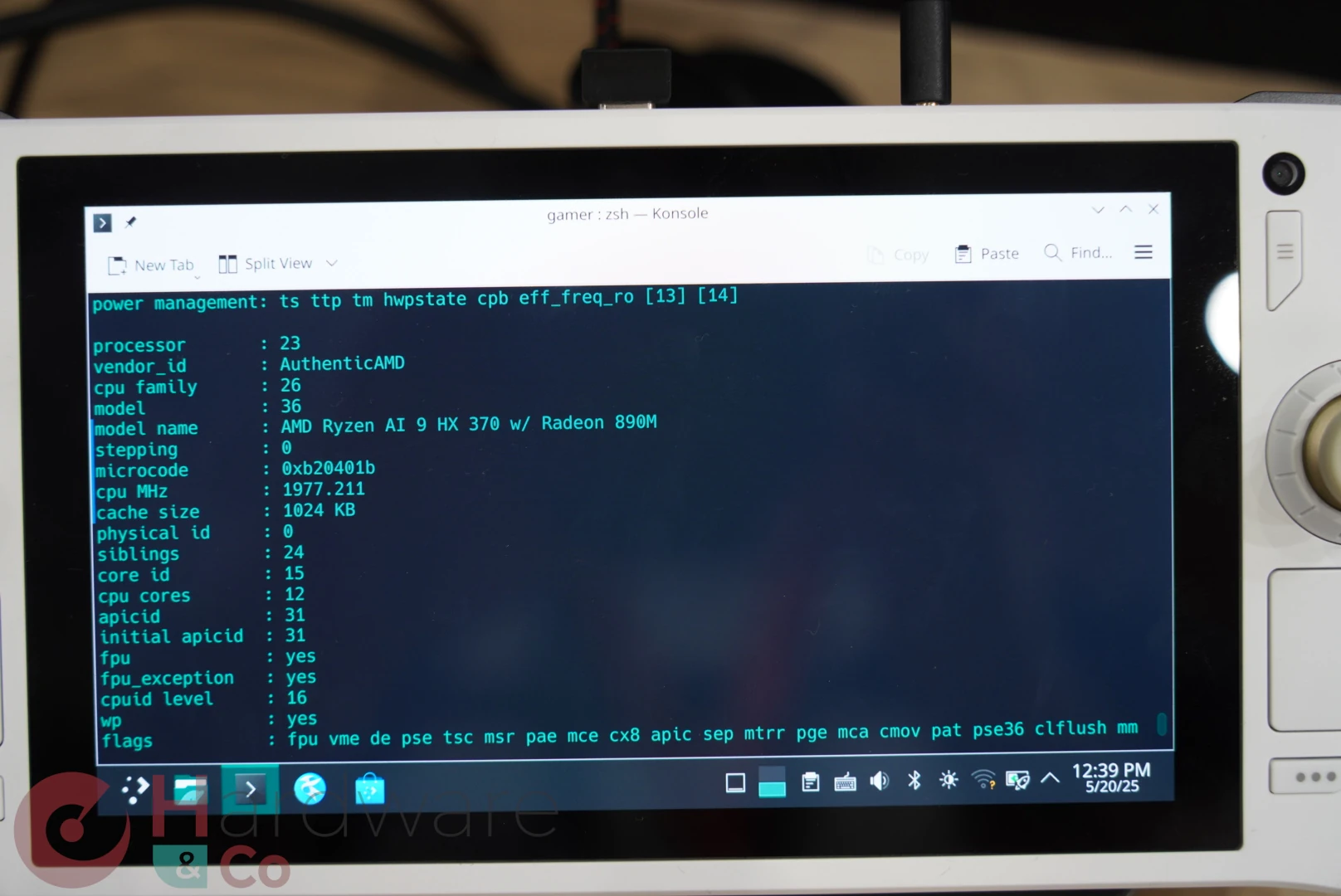 Zotac Computex25 Zone Manjaro Cpuinfo