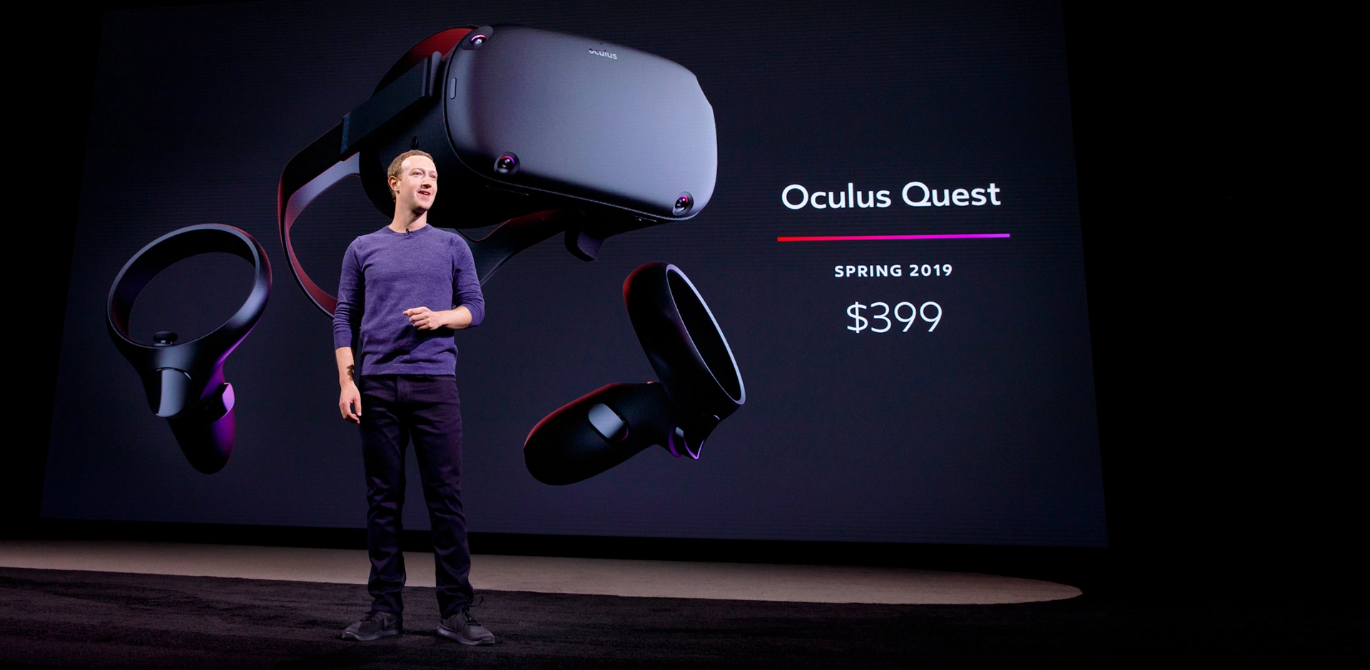 Oculus Quest 1 Mark Zuckerberg 2019