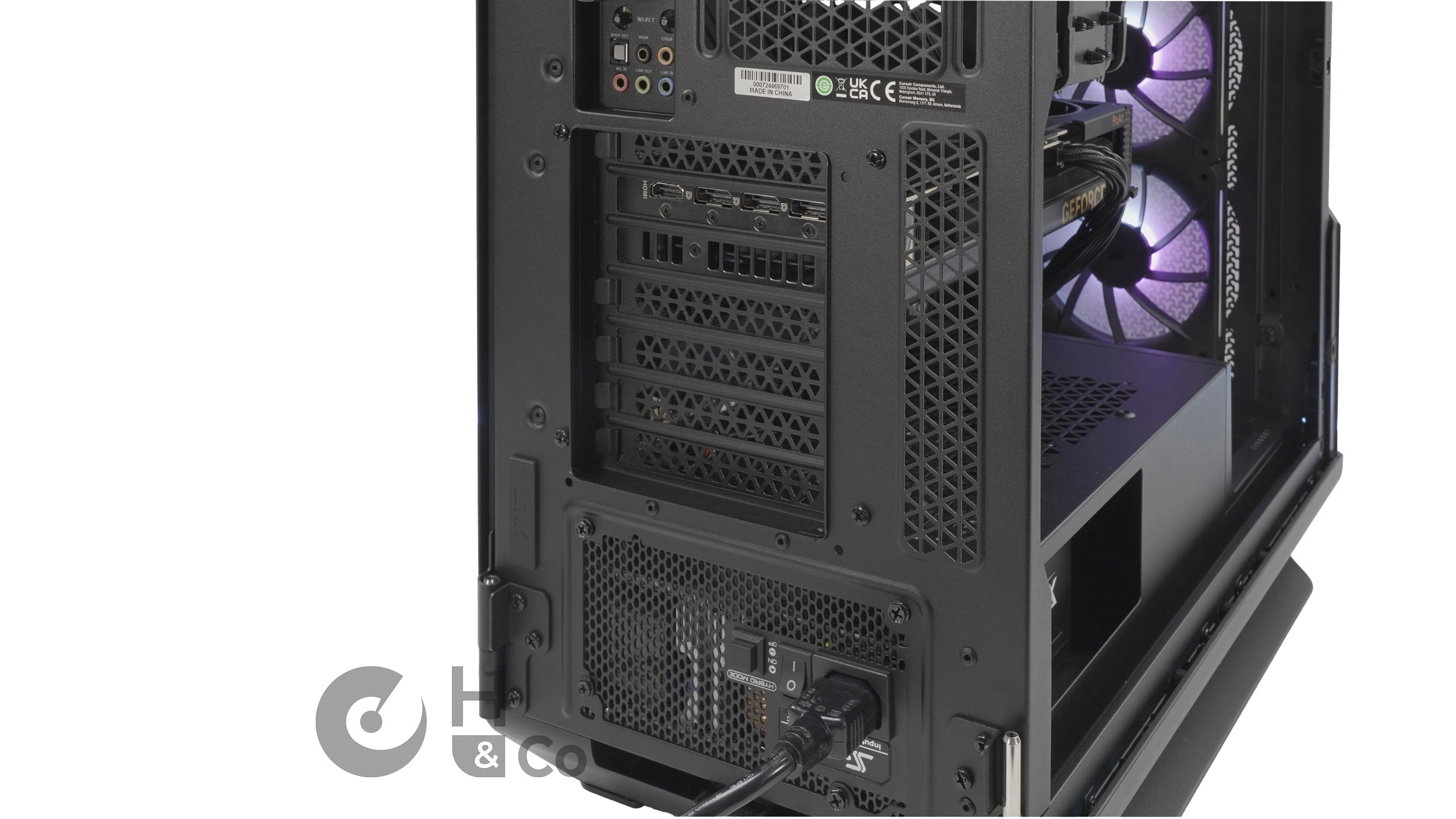 L'arrière du 5000T LX RGB
