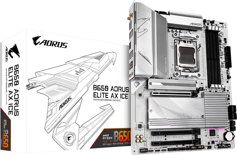 Gigabyte B650E AORUS Elite X AX Ice