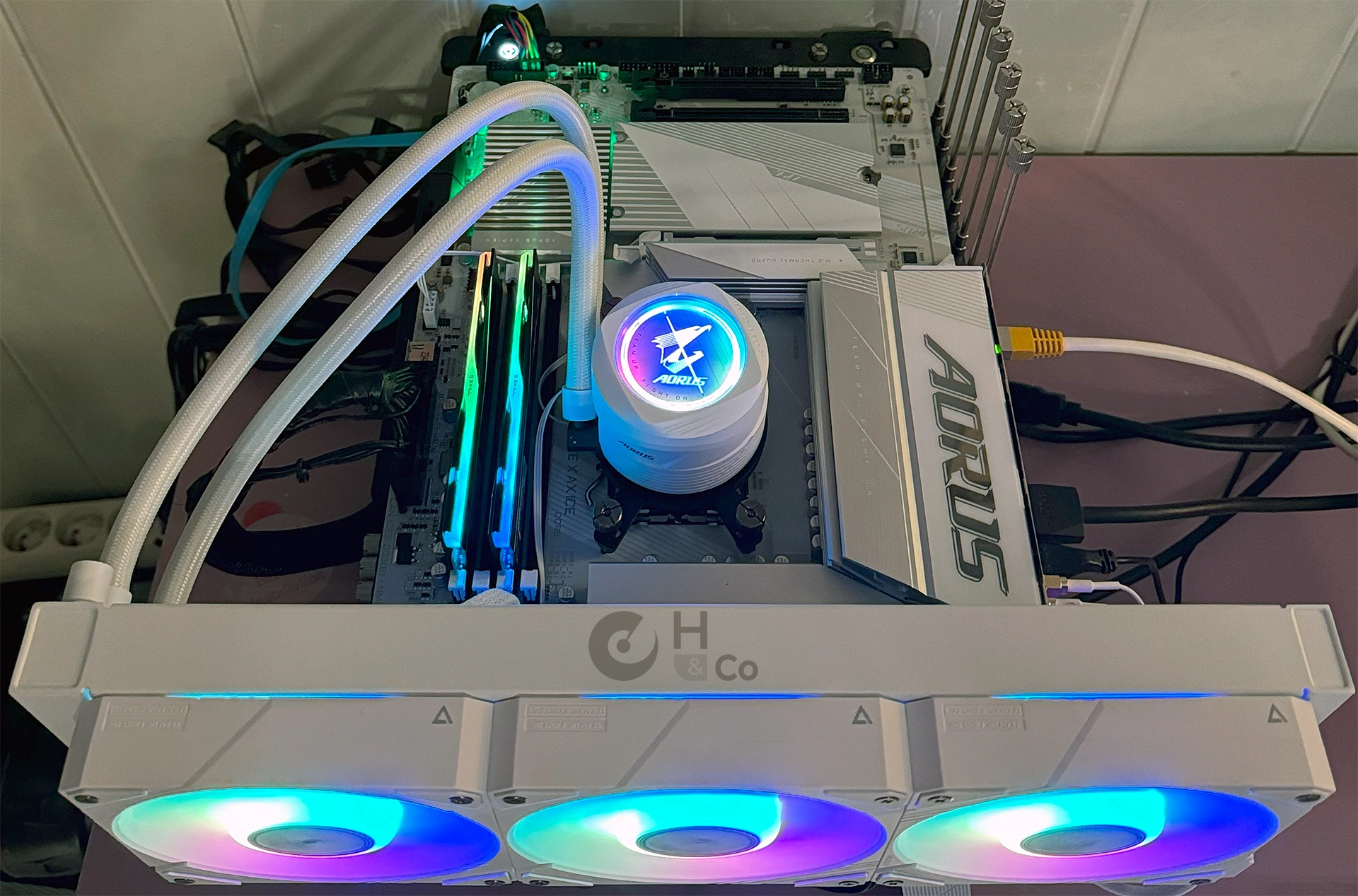 Aorus Waterforce II 360 Ice : installation complète
