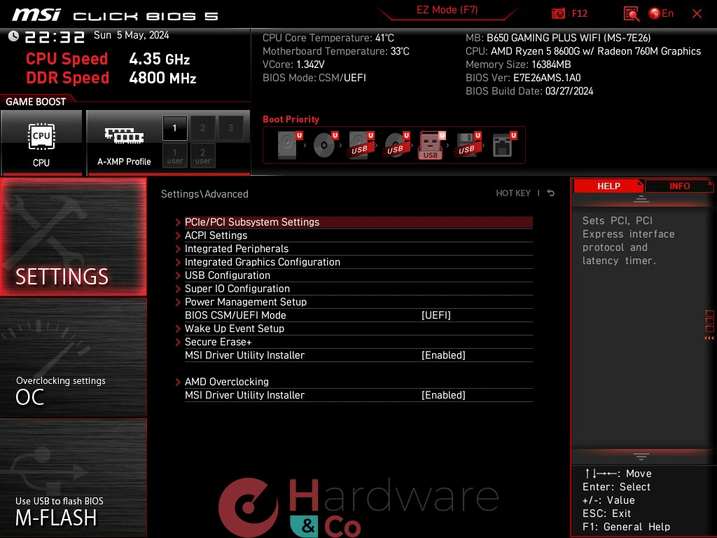 BIOS Setting Advanced