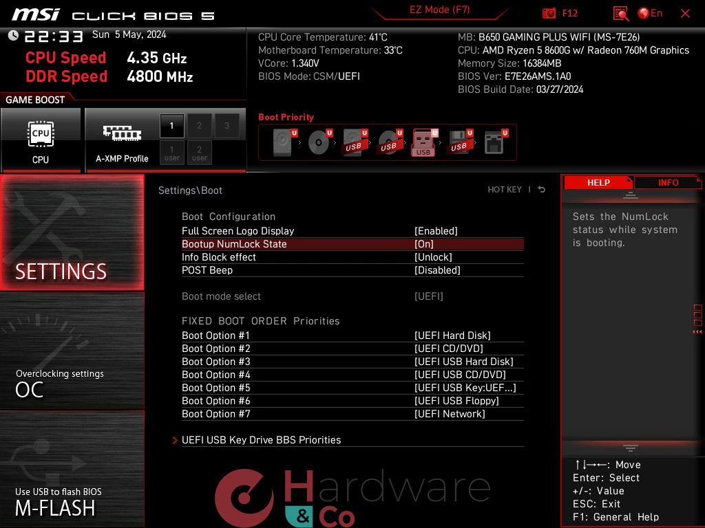 BIOS Setting Boot