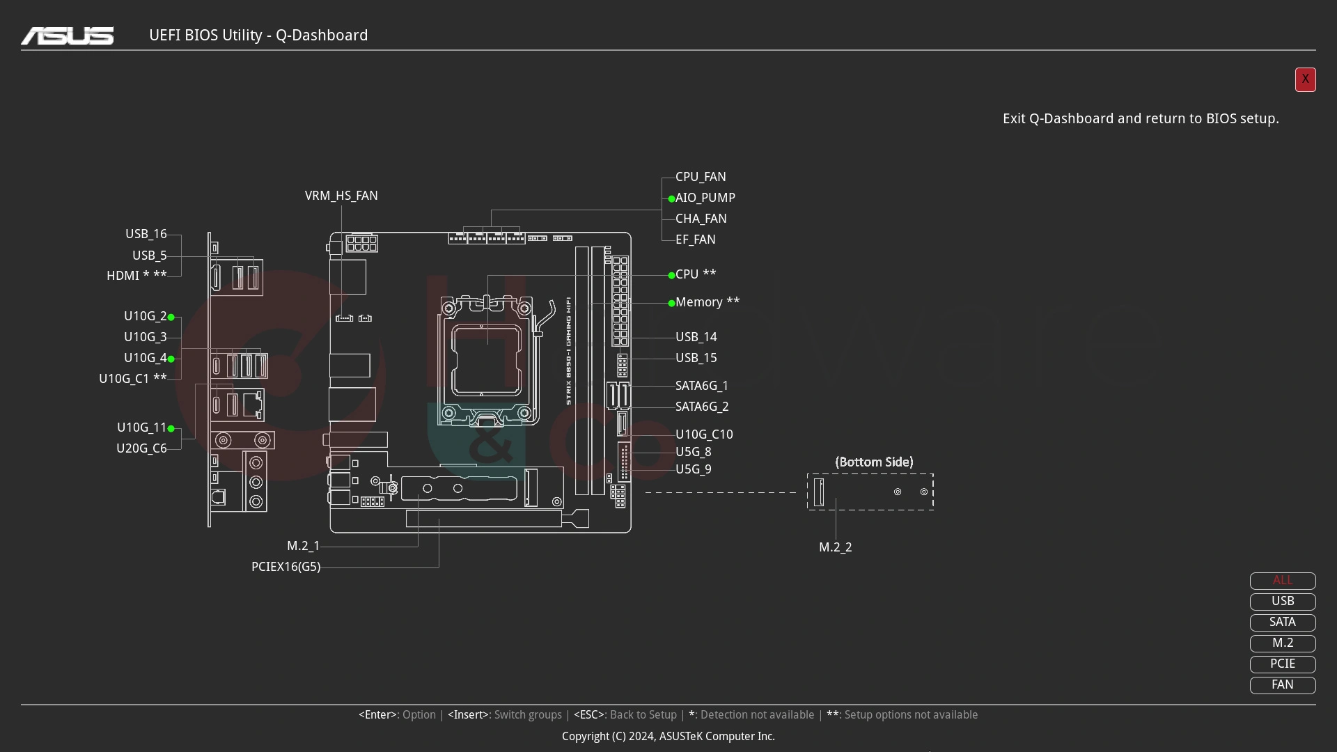 Asus B850i Gaming Wifi Qdashboard