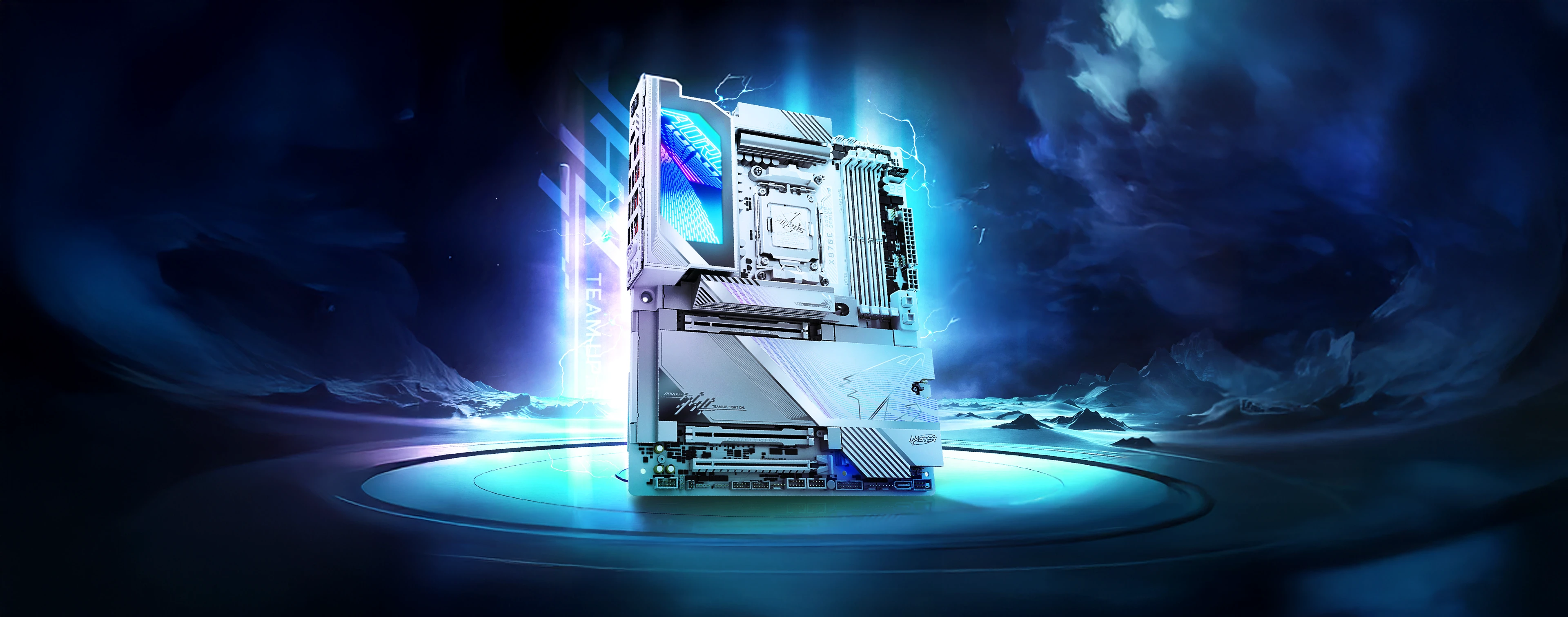 Gigabyte X870e Aorus Master X3d Ice Banniere