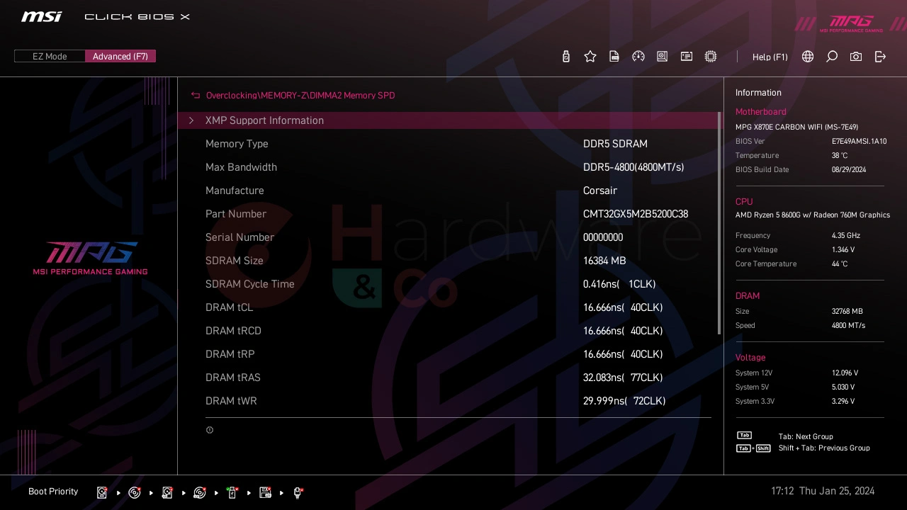 Msi X870e Carbon Wifi Bios Overclocking 5