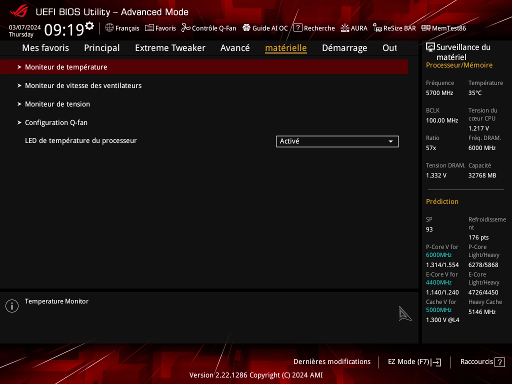 Asus ROG Maximus Z790 Dark Hero: Аппаратное обеспечение UEFI