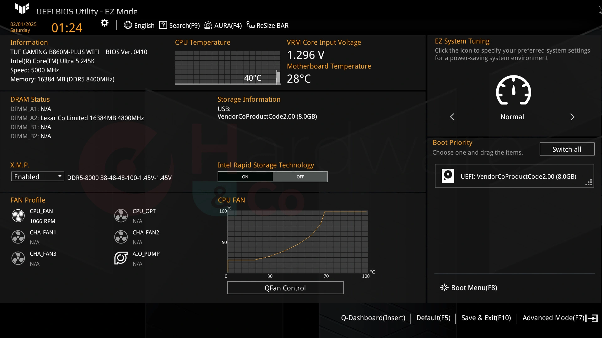 Asus B860m Plus Wifi Bios Ez