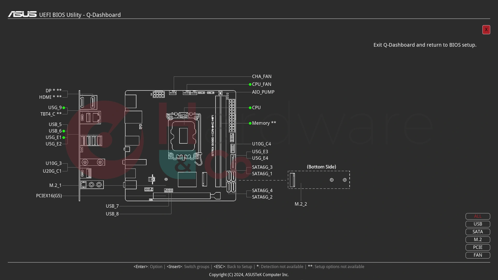 Asus B860i Strix Gaming Wifi Bios Q Dashboard