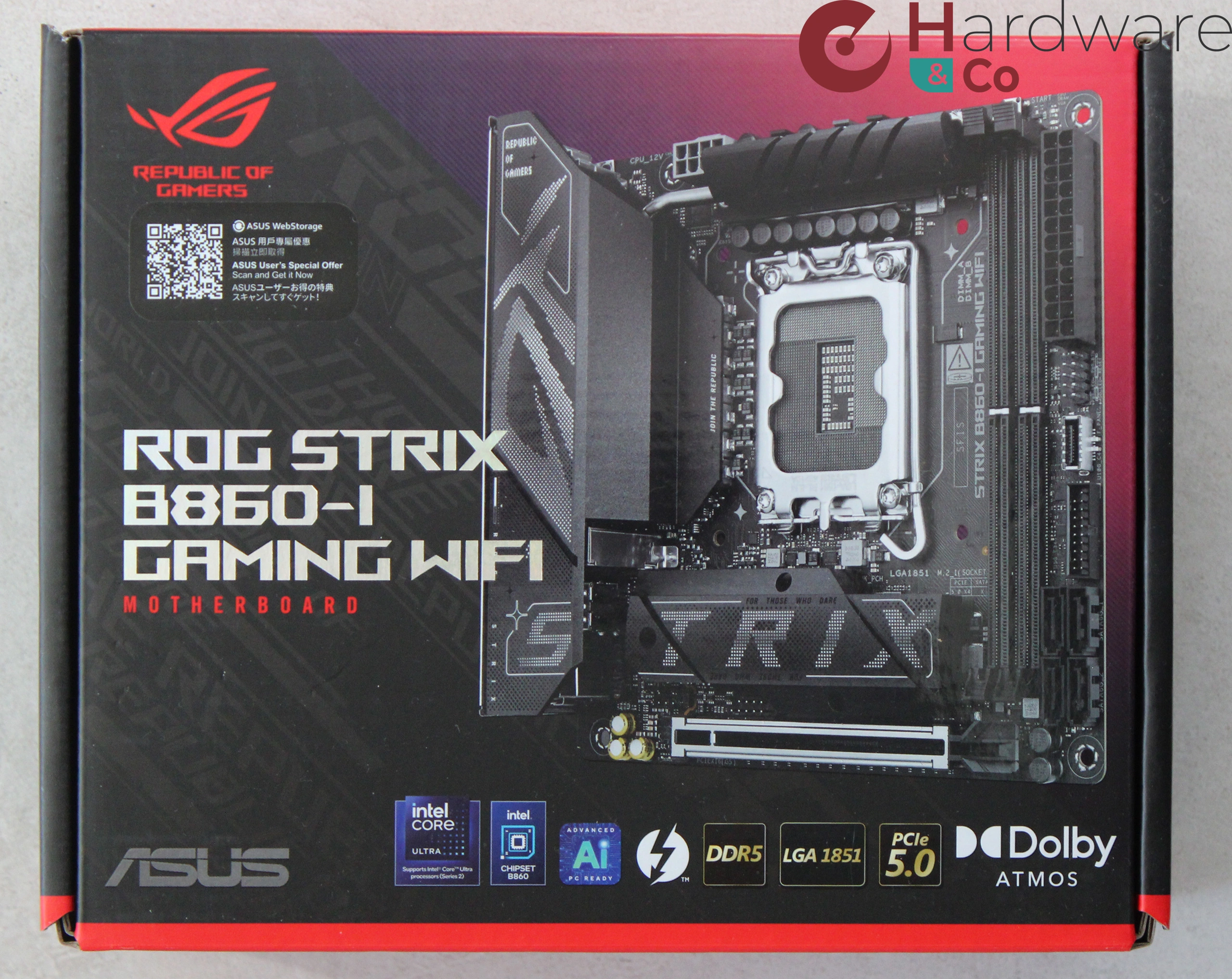 Asus B860i Strix Gaming Wifi Box