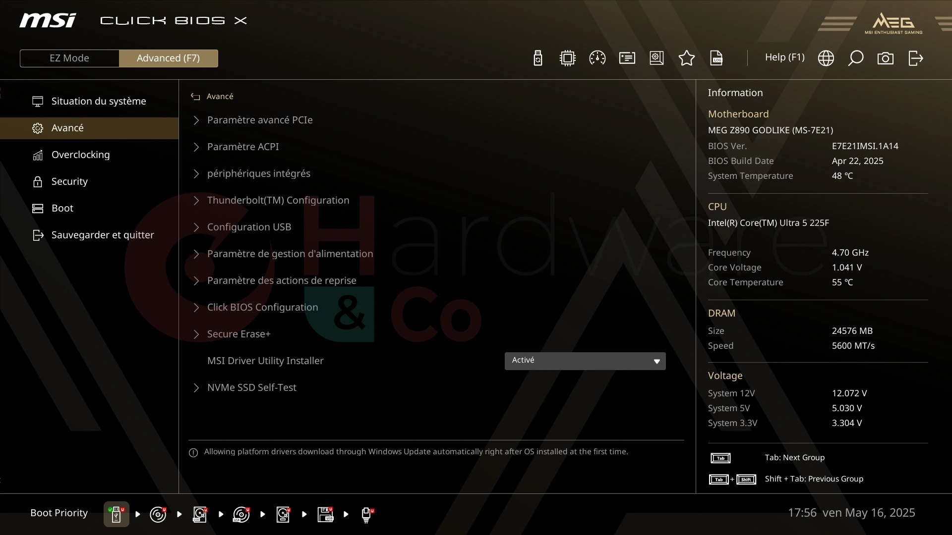 Msi Meg Z890 Godlike Bios Advanced 1