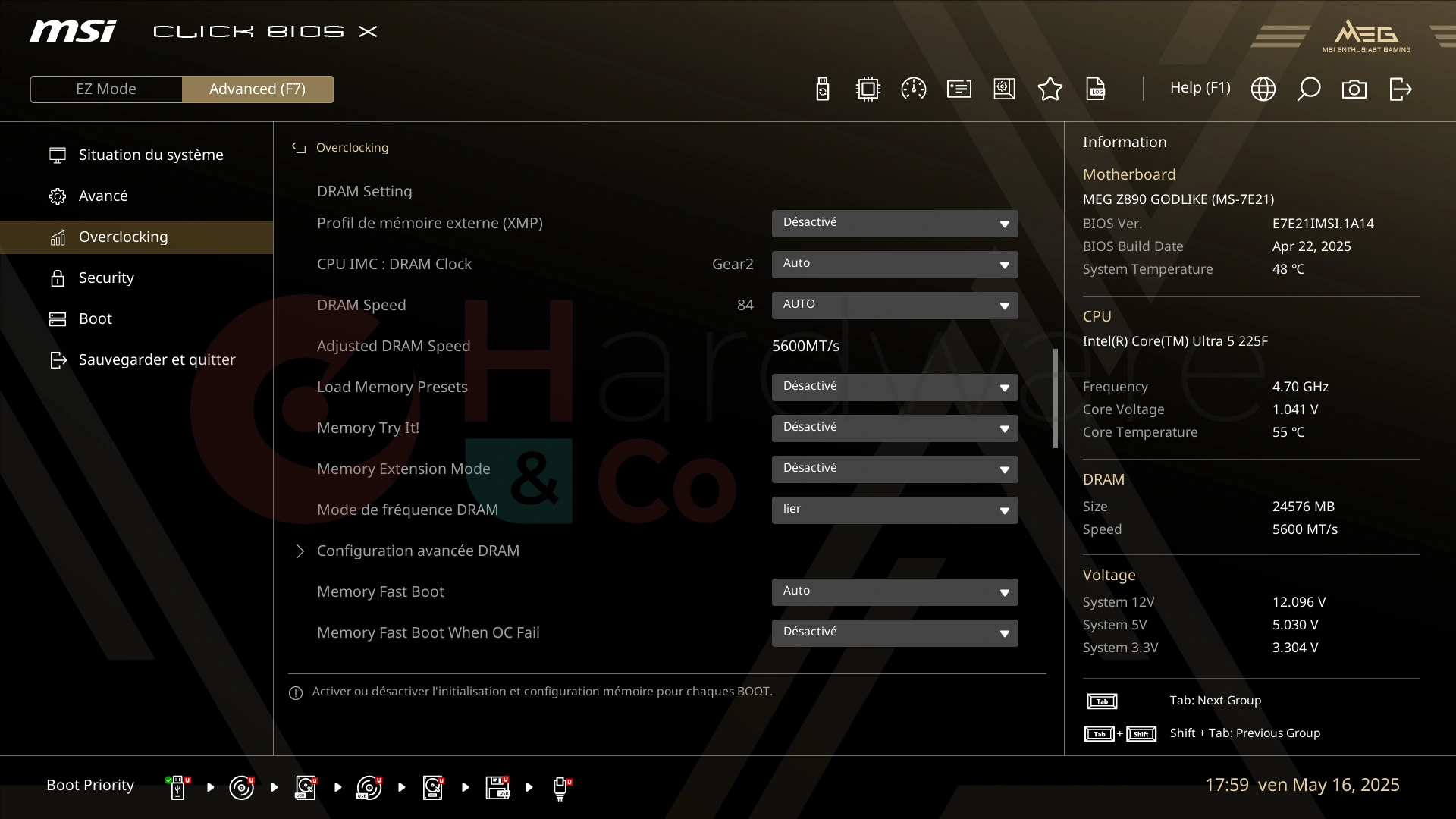Msi Meg Z890 Godlike Bios Overclocking2