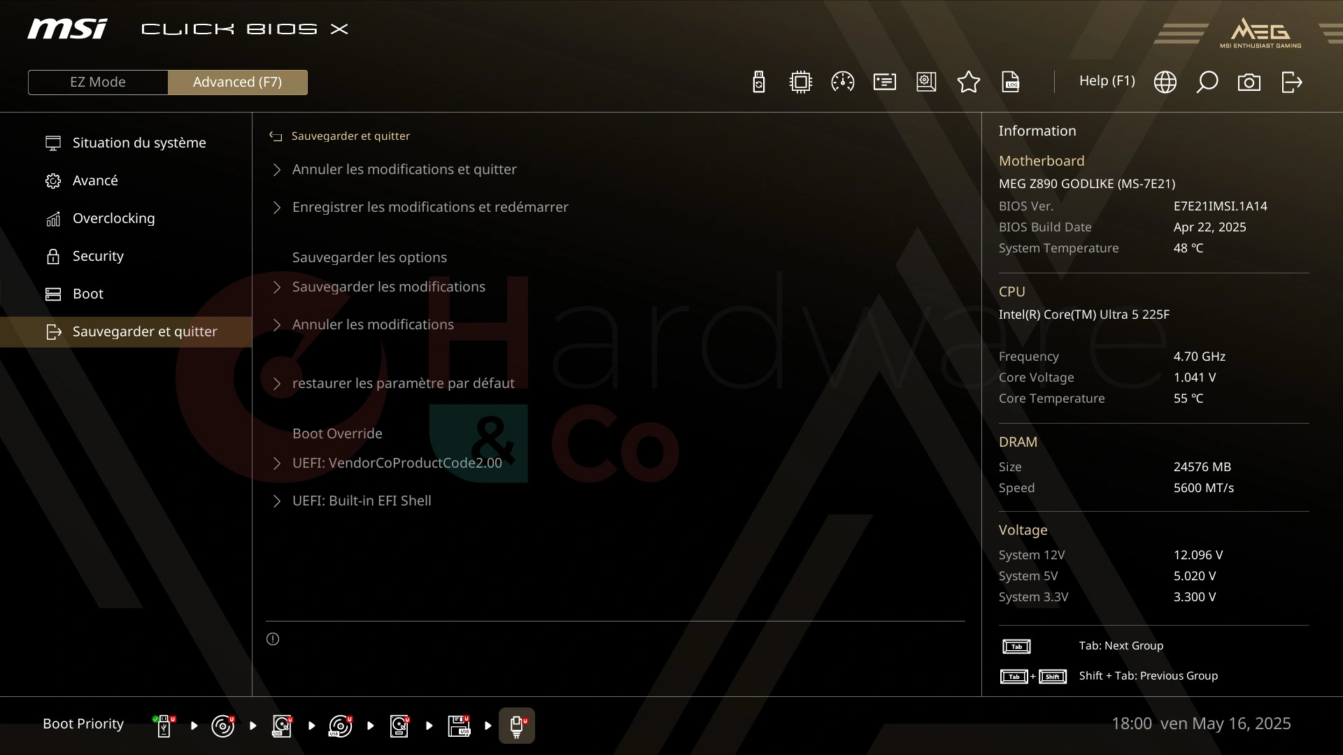 Msi Meg Z890 Godlike Bios Save Quit