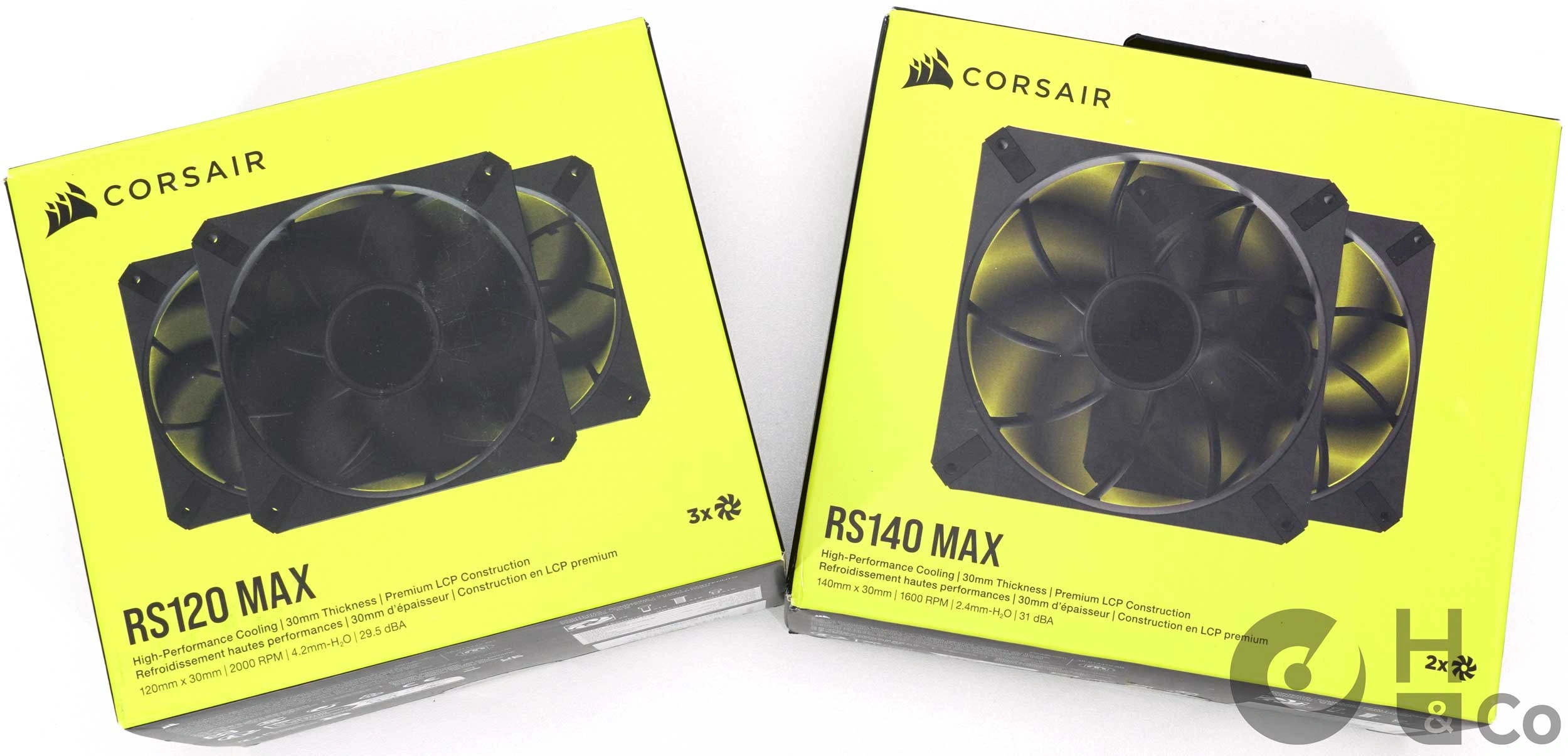 Corsair RS120 MAX et RS140 Max