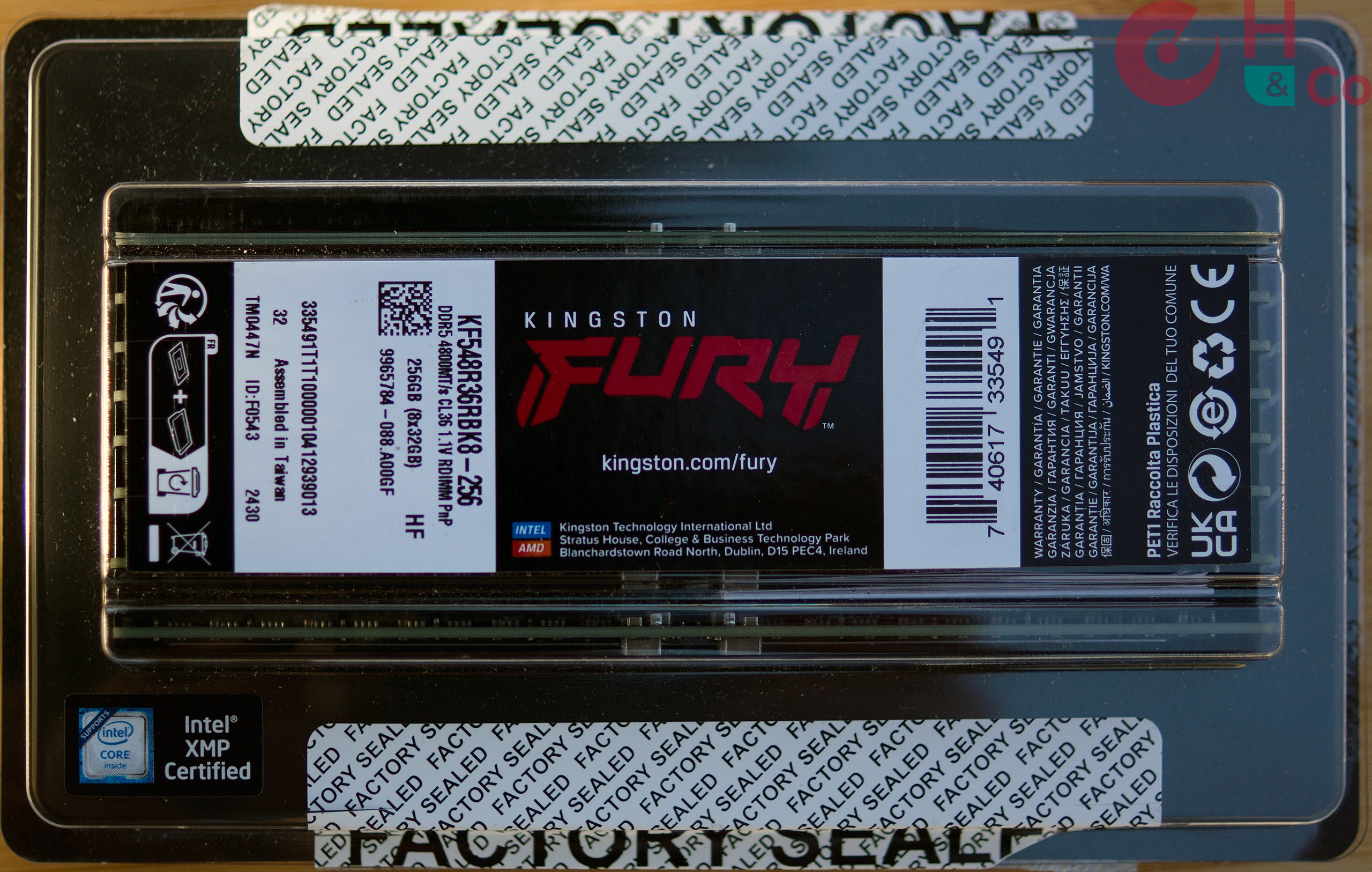 Le kit mémoire Kingston Fury