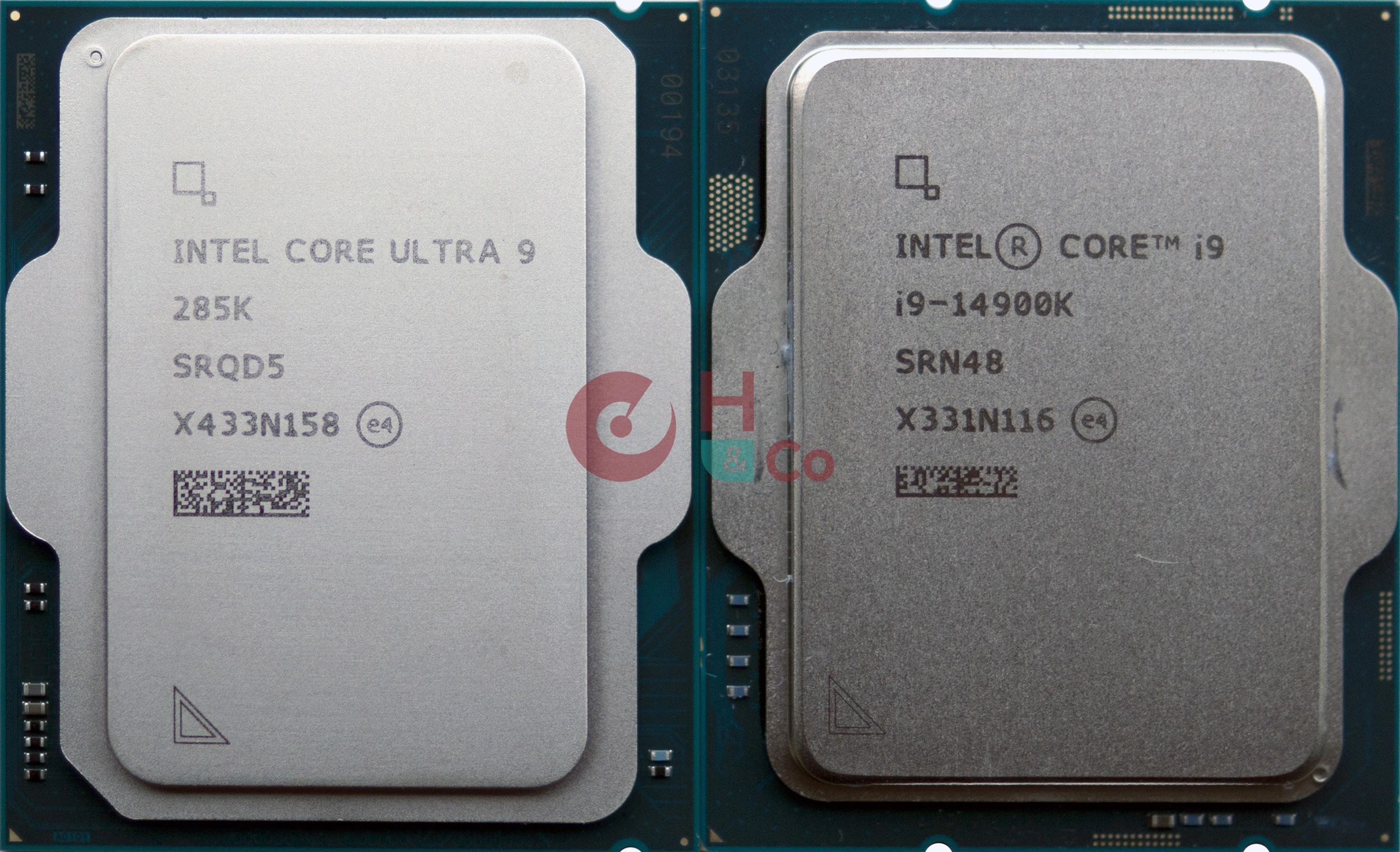 CPU LGA 1851 vs 1700 : face avant